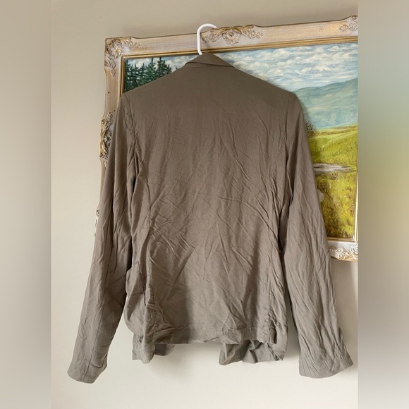 Talula linen blend light brown blazer jacket size 4 NWOT - Picture 4 of 5